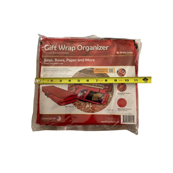 Simple Living Solutions Gift Wrap Organizer Tote Storage Bag - Picture 5 of 5